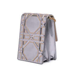 Metallic Studded Calfskin Vertical Diorama