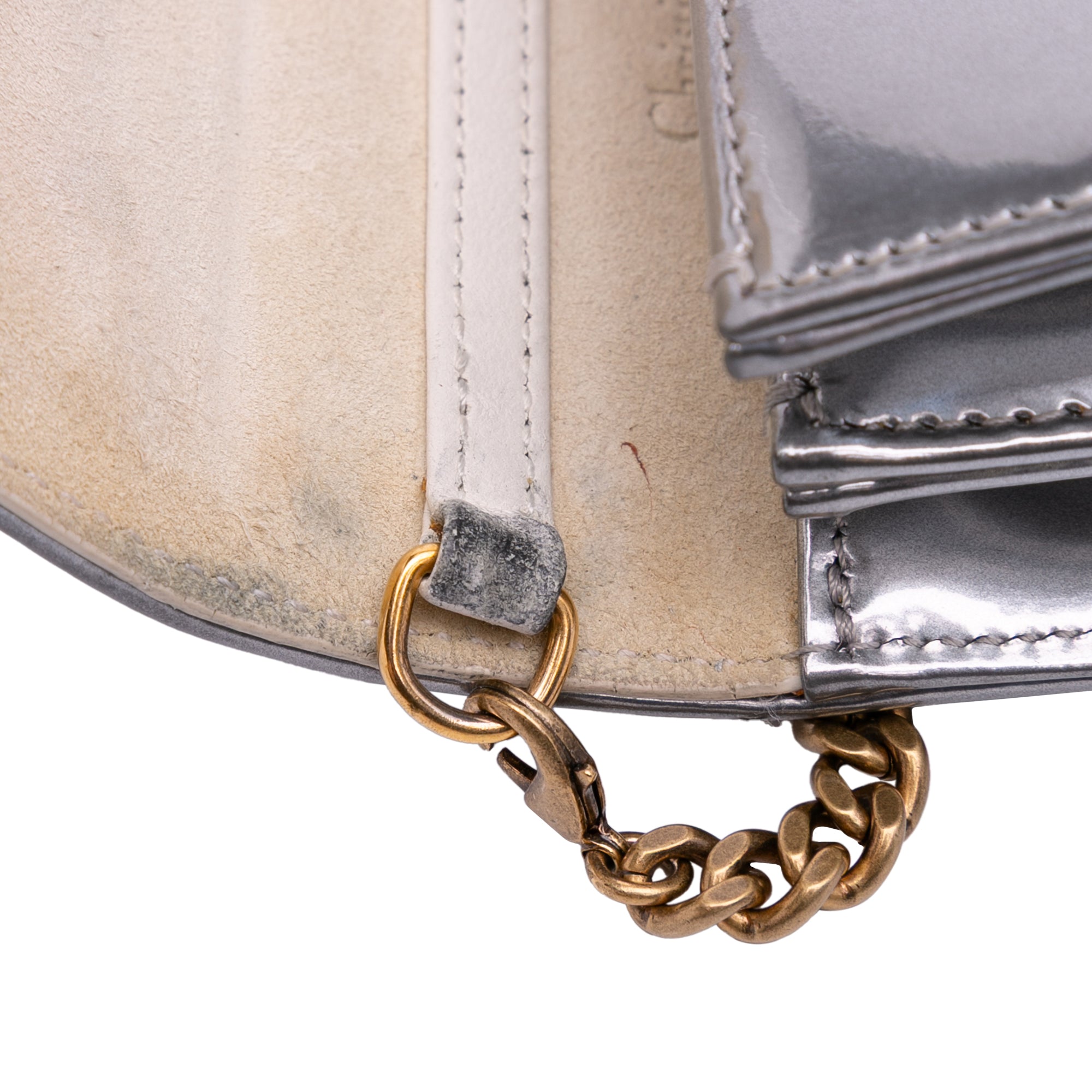 Metallic Studded Calfskin Vertical Diorama