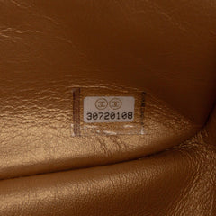 Mini Square Classic Lambskin Pearl Crush Single Flap