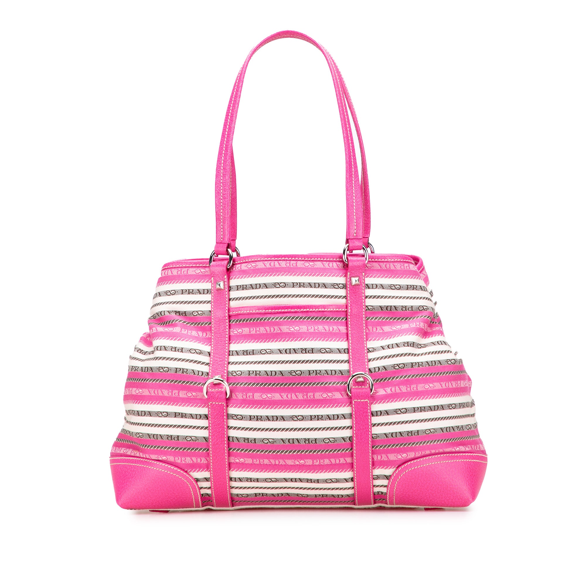 Striped Jacquard Tote