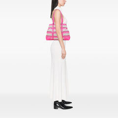 Striped Jacquard Tote