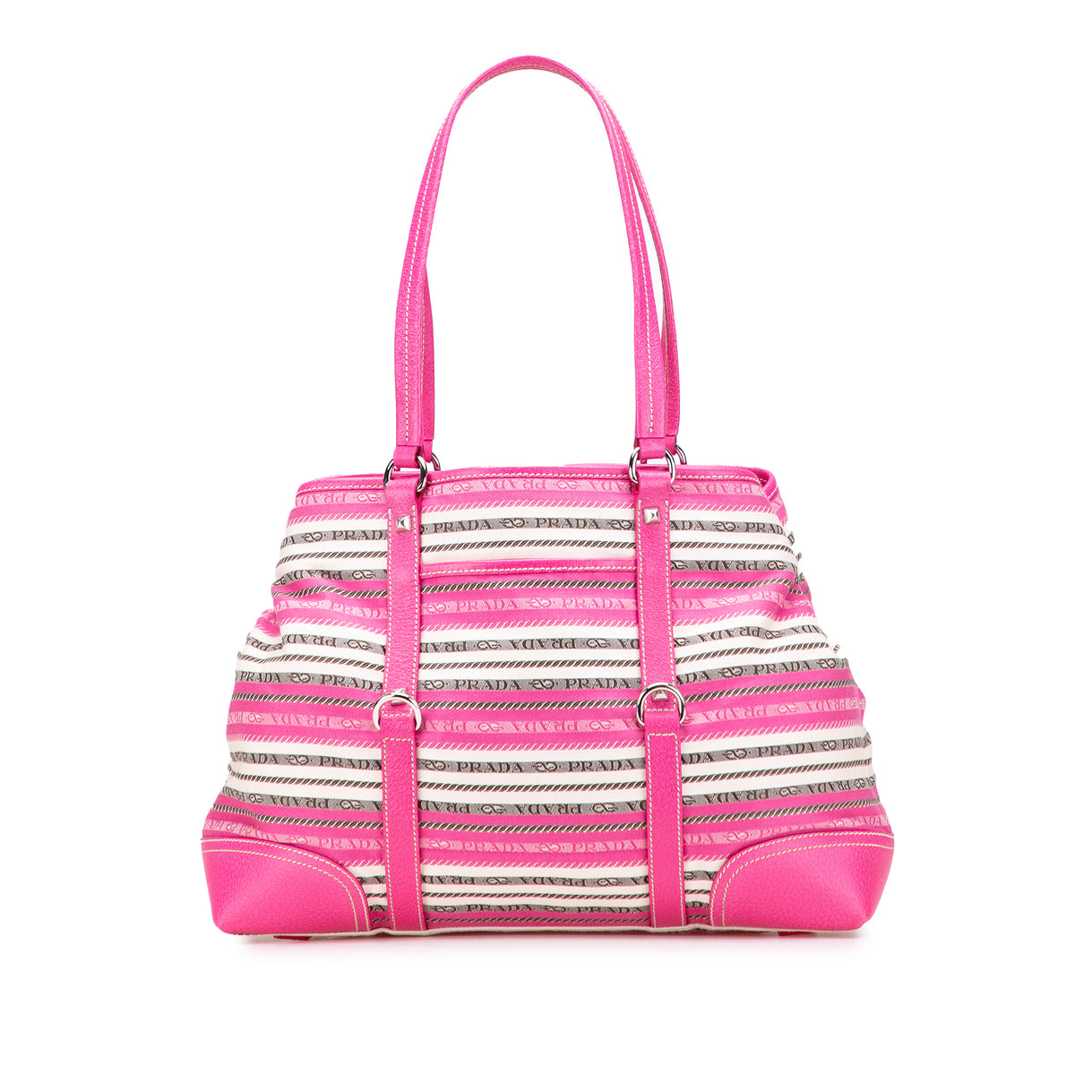 Striped Jacquard Tote