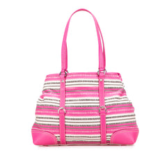 Striped Jacquard Tote