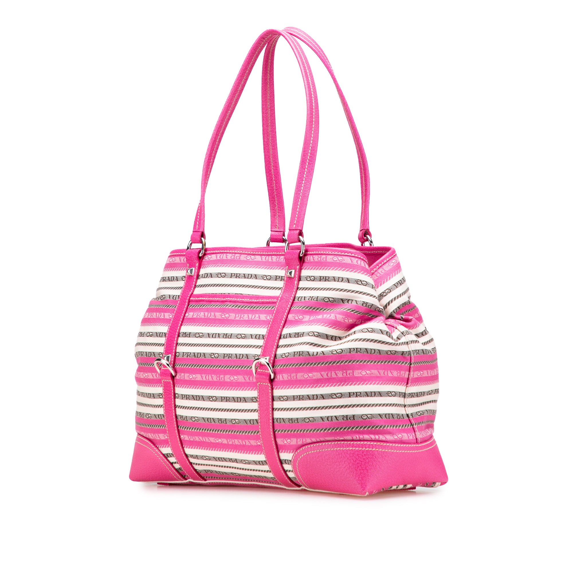 Striped Jacquard Tote