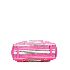 Striped Jacquard Tote