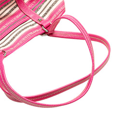 Striped Jacquard Tote