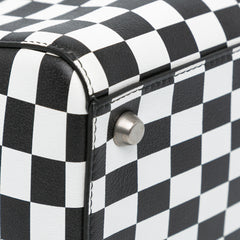 Medium Calfskin Checkered Lady Dior