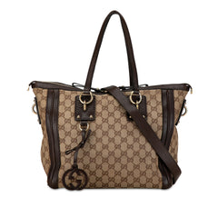 GG Canvas Charm Satchel_0