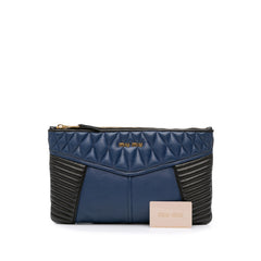 Matelasse Nappa Biker Clutch