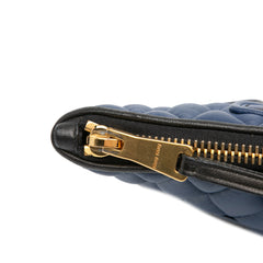 Matelasse Nappa Biker Clutch