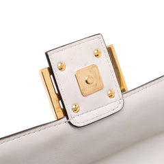 Zucca Embossed Leather Baguette Satchel