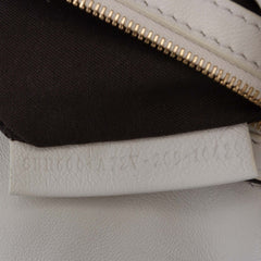 Zucca Embossed Leather Baguette Satchel
