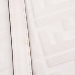 Zucca Embossed Leather Baguette Satchel