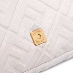 Zucca Embossed Leather Baguette Satchel