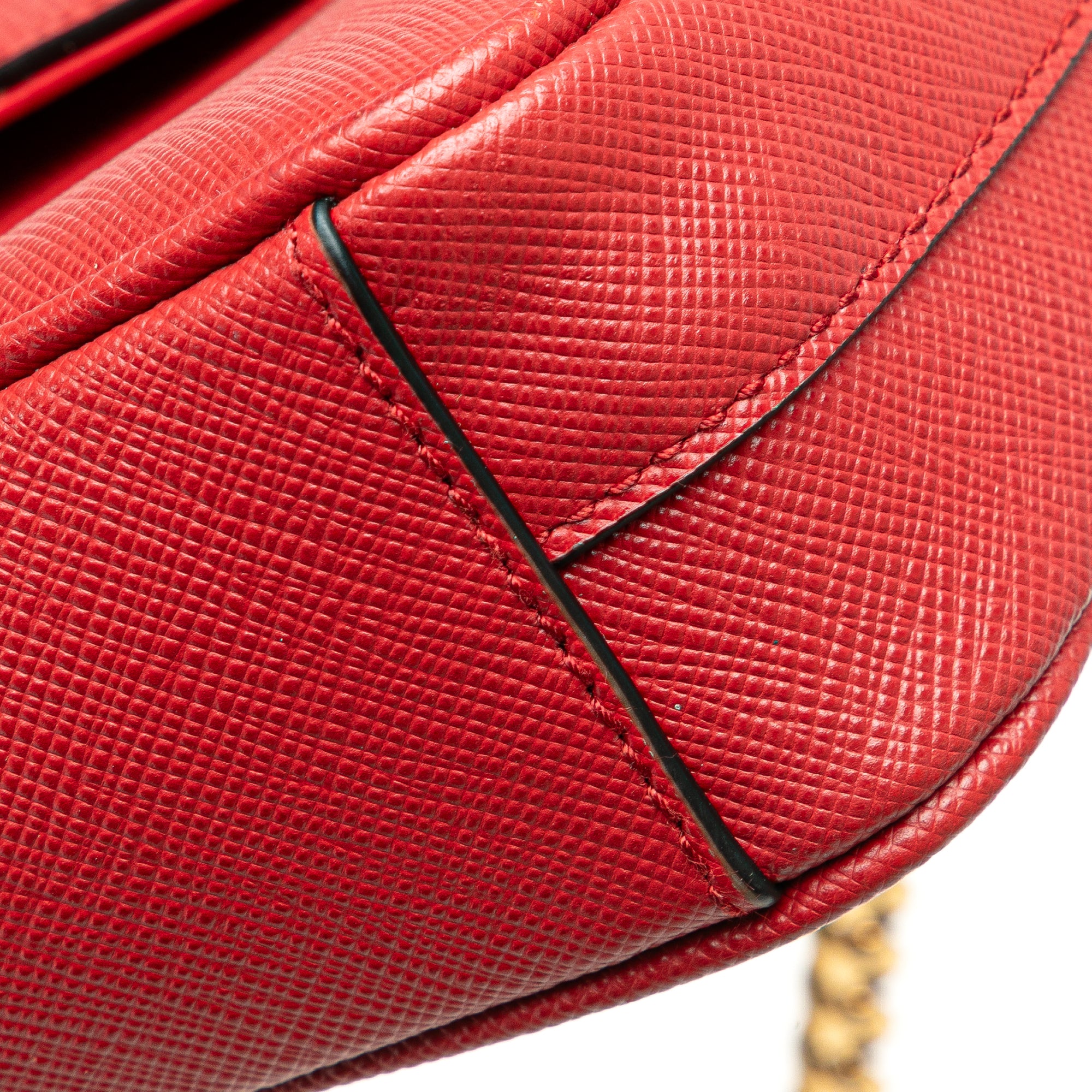 Saffiano Pattina Chain Crossbody