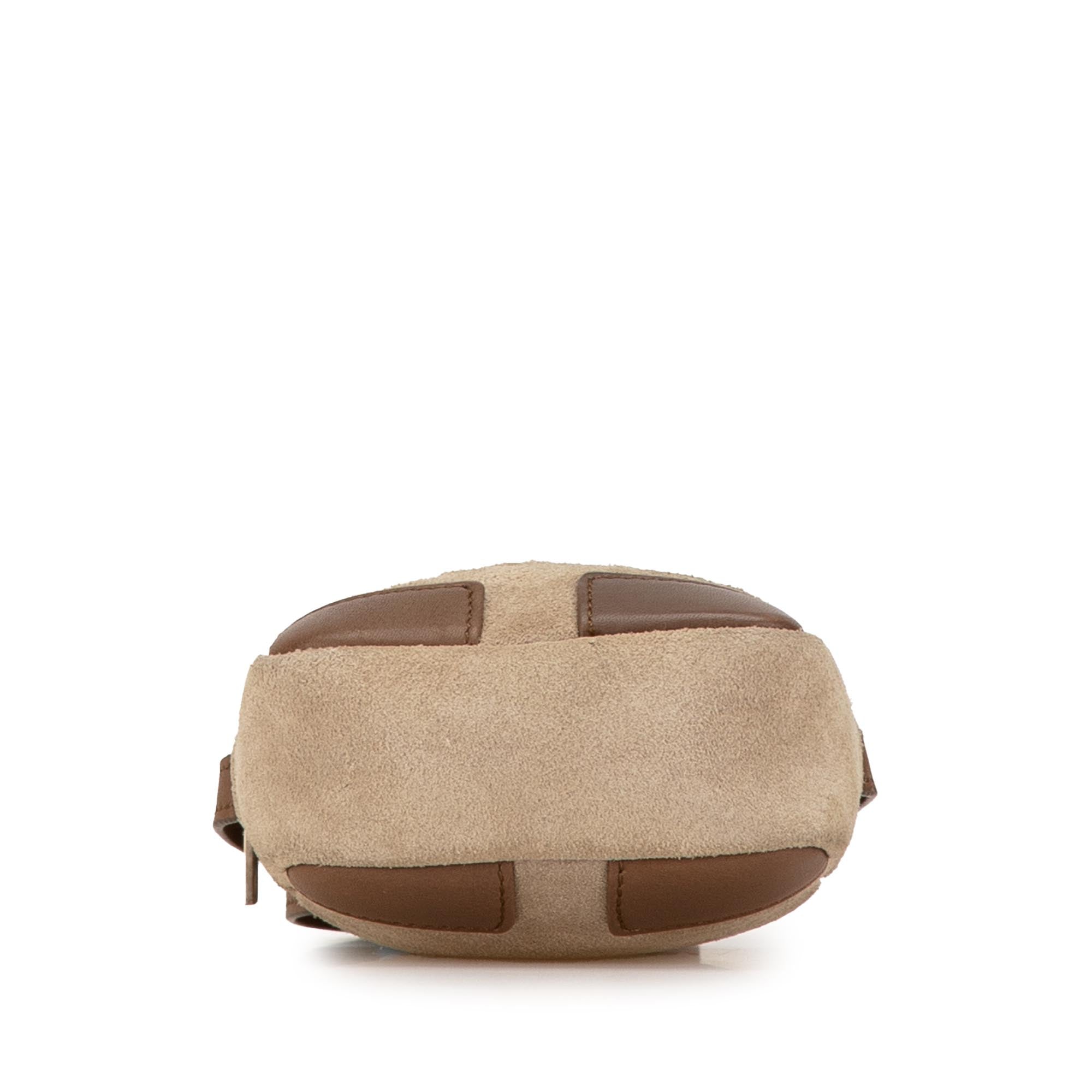 Suede Anagram Crossbody