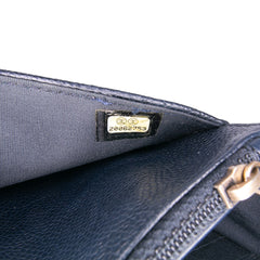 Quilted Caviar Boy Wallet on Chain