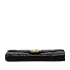 GG Marmont Matelasse Flap Leather Clutch