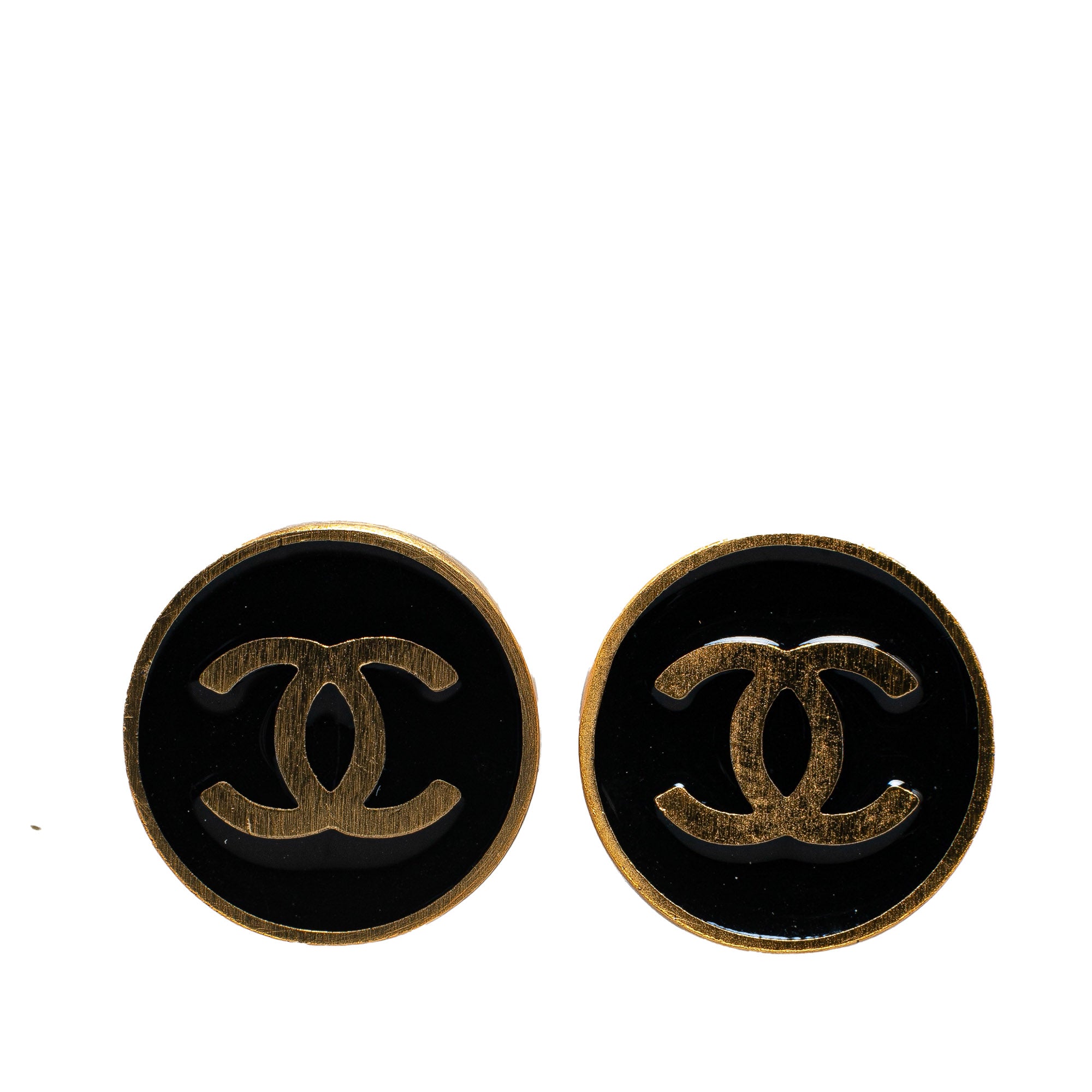 Gold Plated CC Clip On Earrings