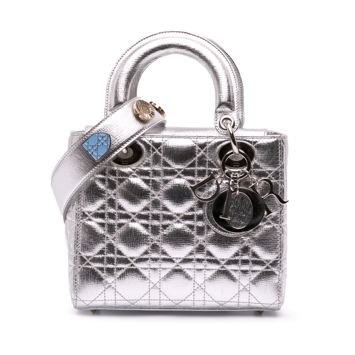 Small Metallic Grained Calfskin Cannage My ABCDior Lady Dior
