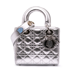 Small Metallic Grained Calfskin Cannage My ABCDior Lady Dior