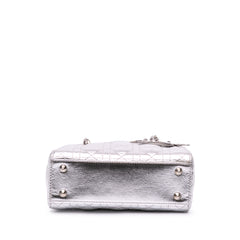 Small Metallic Grained Calfskin Cannage My ABCDior Lady Dior