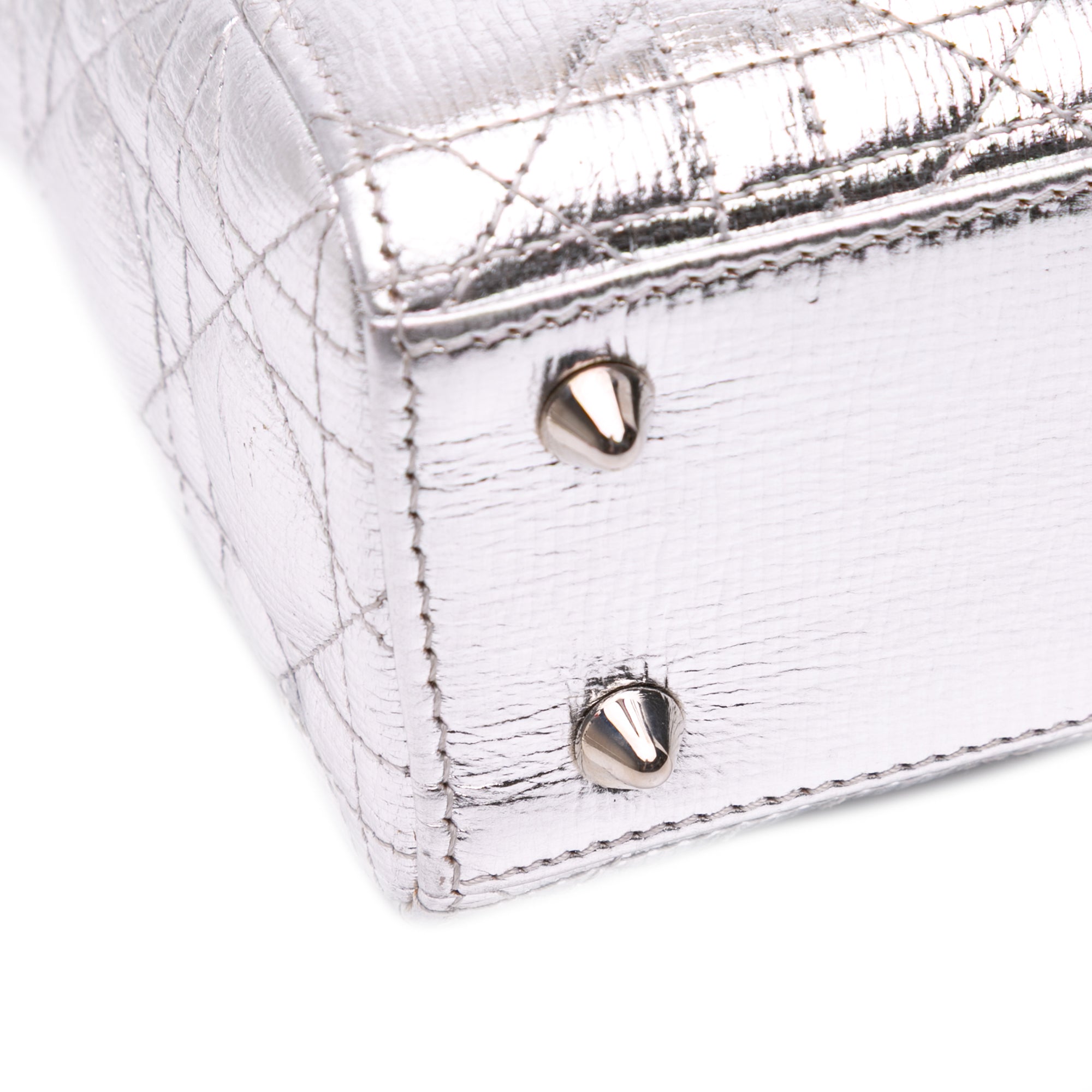 Small Metallic Grained Calfskin Cannage My ABCDior Lady Dior