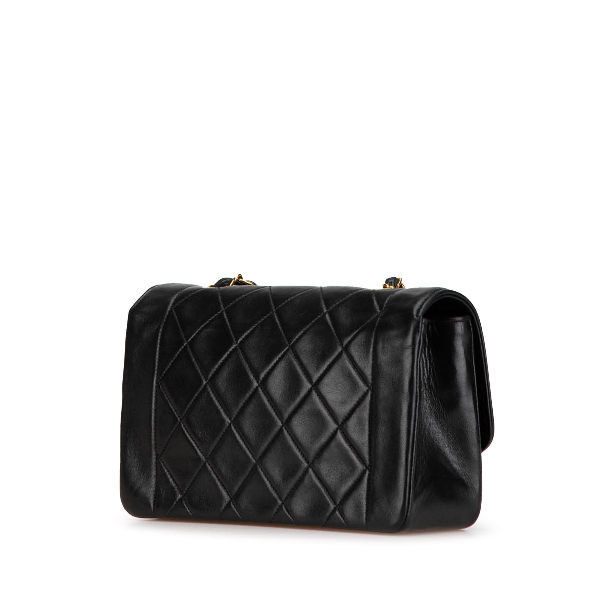 Small Lambskin Diana Flap