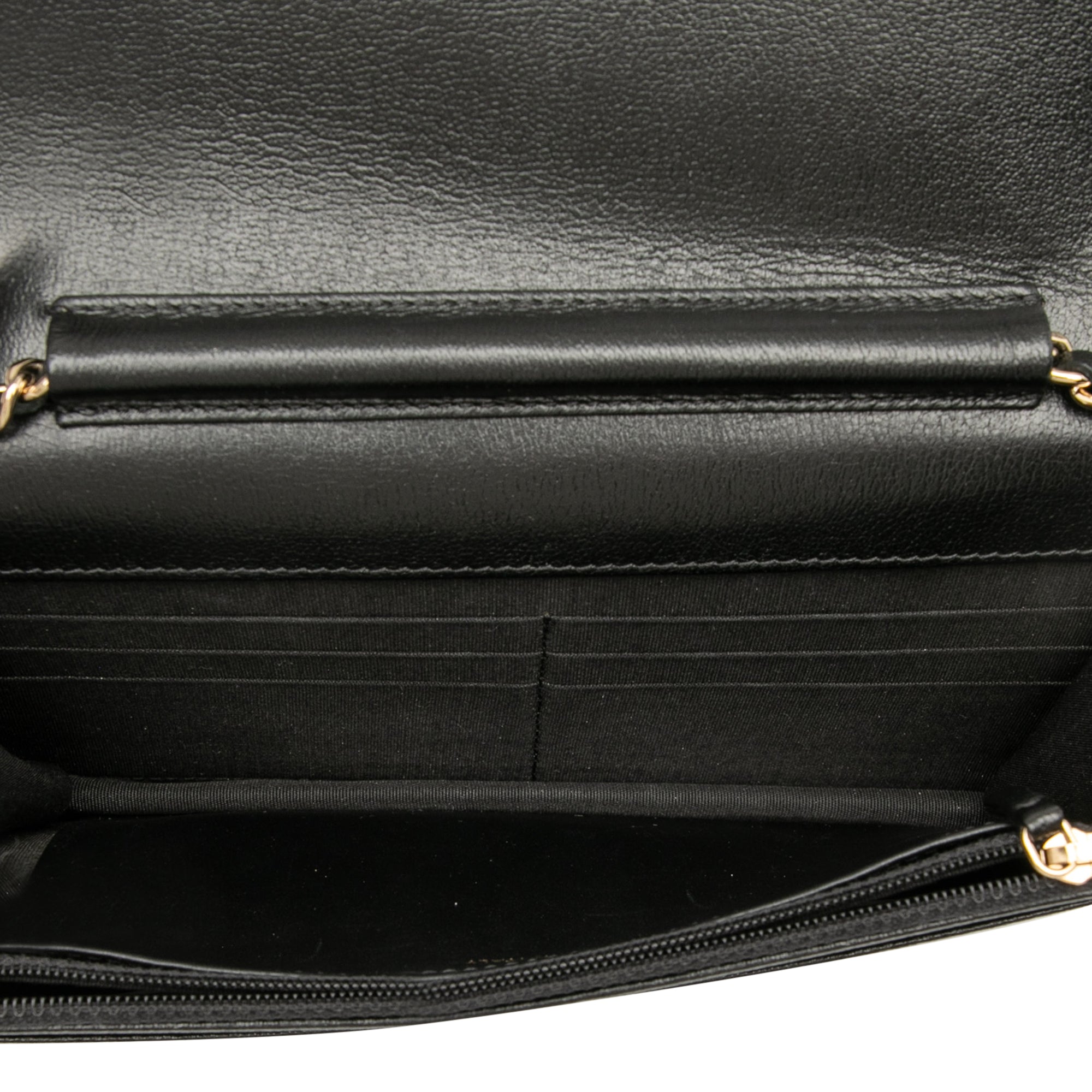 CC Studded Goatskin Wallet On Chain