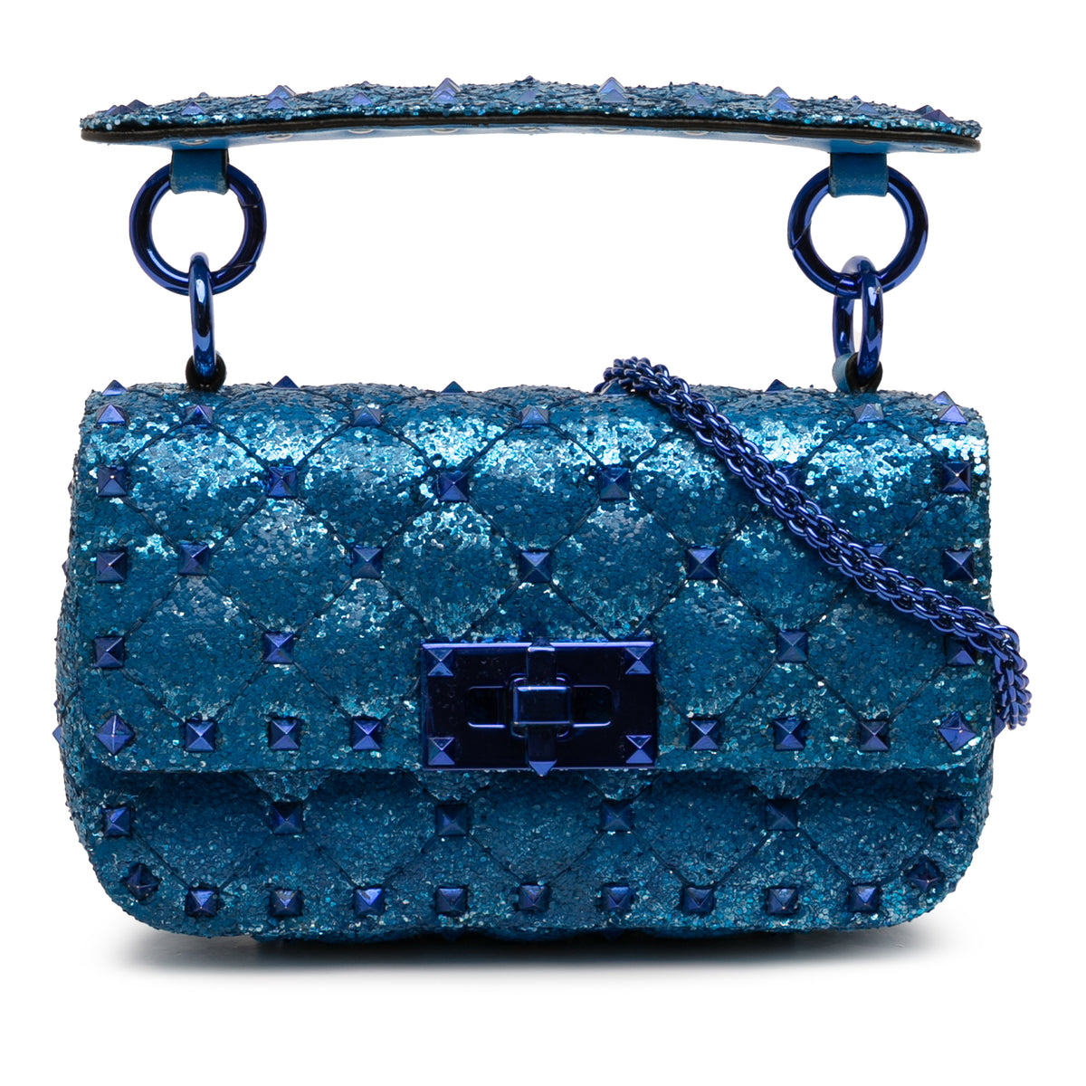 Mini Glitter Rockstud Spike Satchel