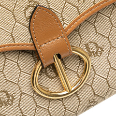 Honeycomb Coated Canvas Crossbody
