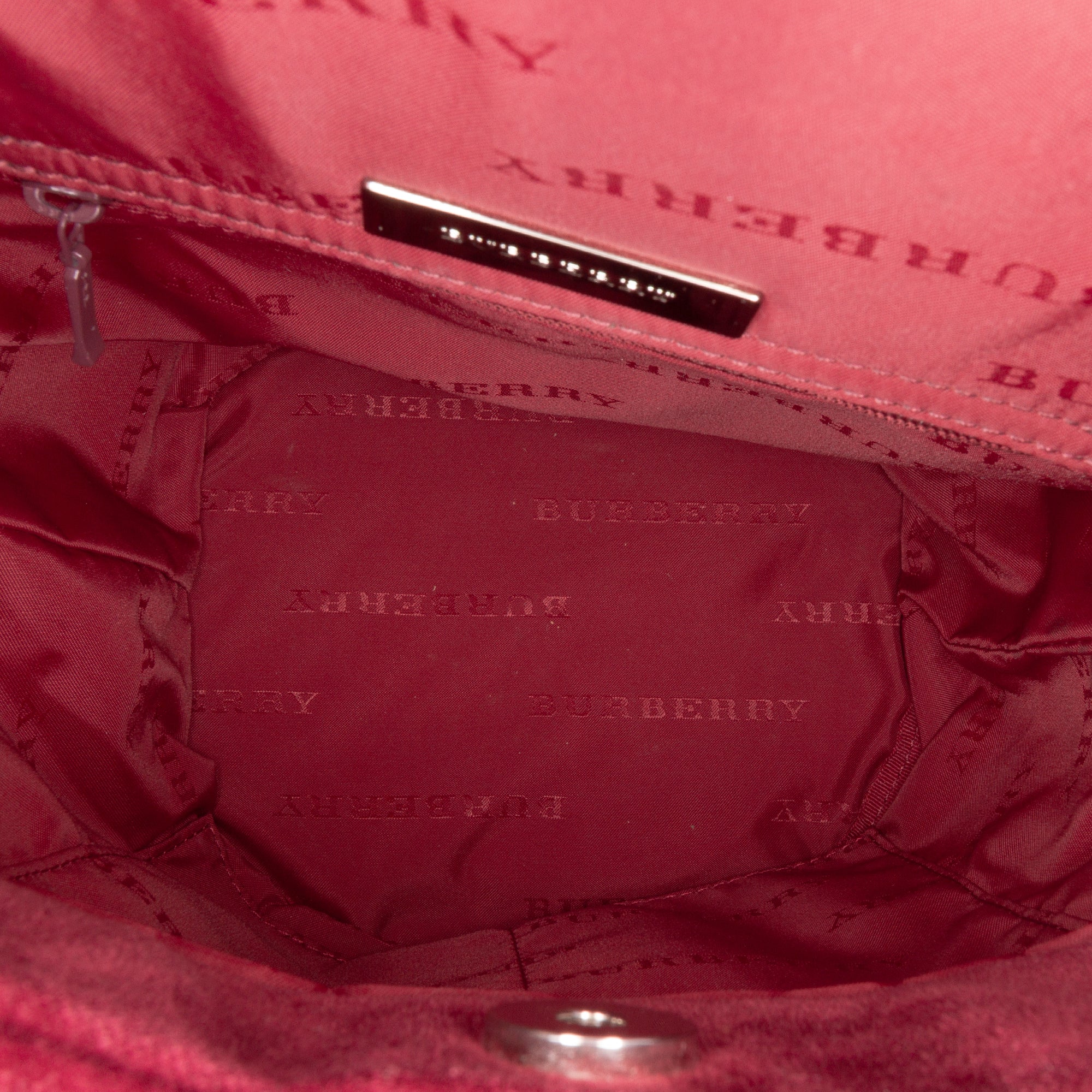 Velvet Trimmed House Check Canvas Bucket Bag