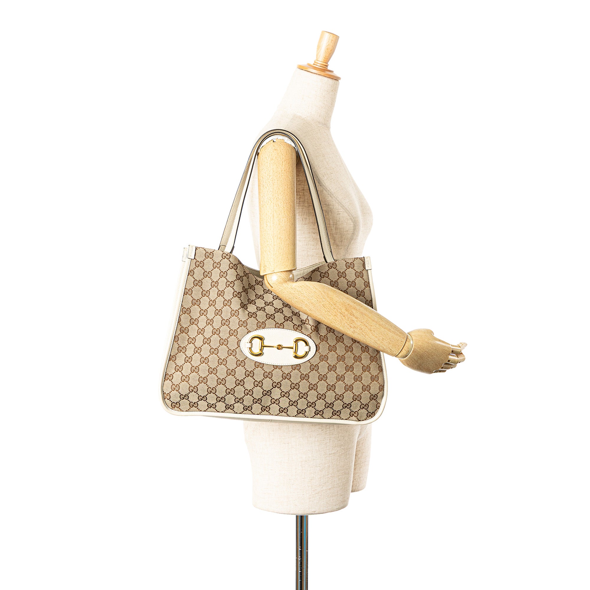 Medium GG Canvas Horsebit 1955 Tote