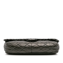 Medium Quilted Metallic Aged Calfskin Chain Me Flap