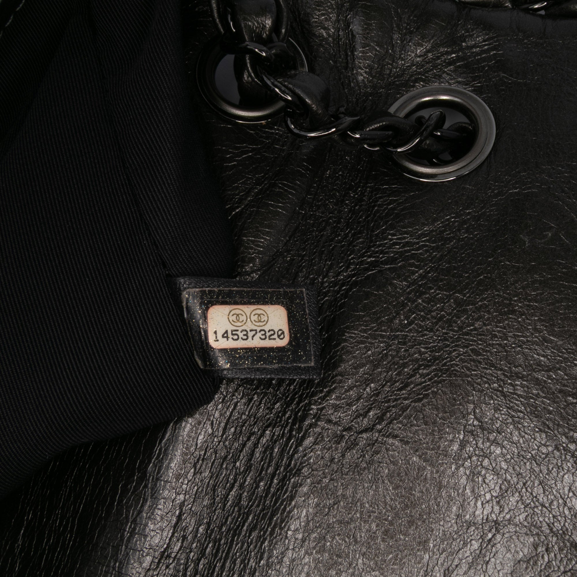 Medium Quilted Metallic Aged Calfskin Chain Me Flap