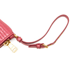 Matelasse Lambskin Leather Clutch