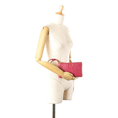 Matelasse Lambskin Leather Clutch