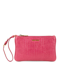 Matelasse Lambskin Leather Clutch