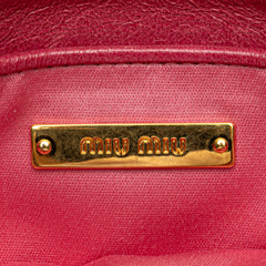 Matelasse Lambskin Leather Clutch