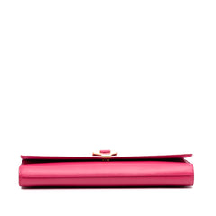 Leather Chyc Ligne Clutch