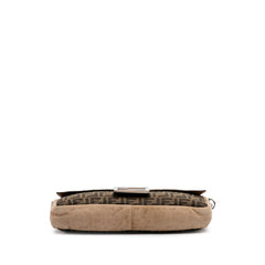 Large Zucca and Pequin Canvas Convertible Baguette Satchel