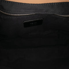 Large Zucca and Pequin Canvas Convertible Baguette Satchel