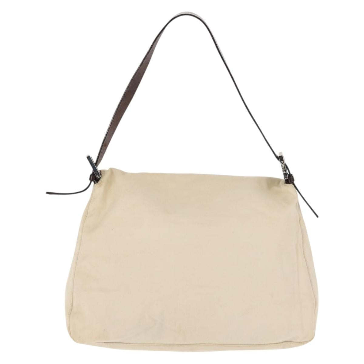 Fendi Mamma Baguette Shoulder Bag Canvas