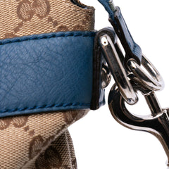 Large GG Canvas Icon Bit Satchel
