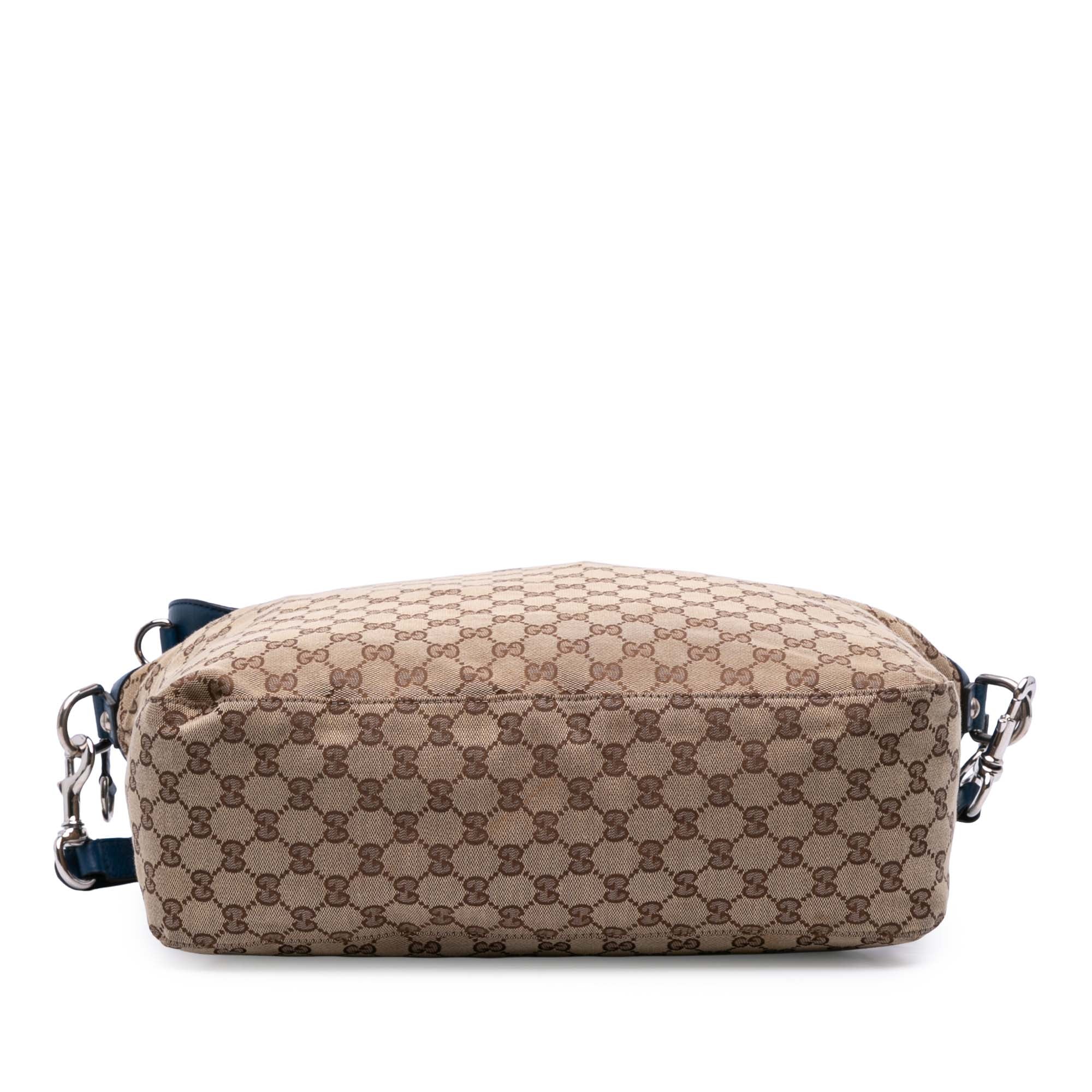 Large GG Canvas Icon Bit Satchel