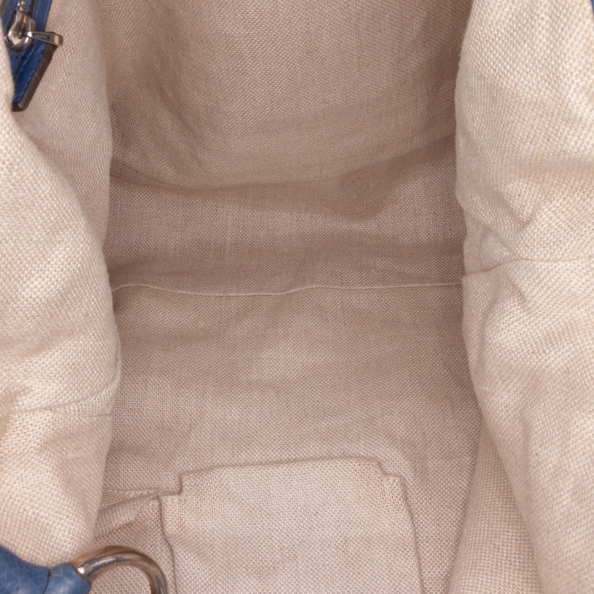 Large GG Canvas Icon Bit Satchel