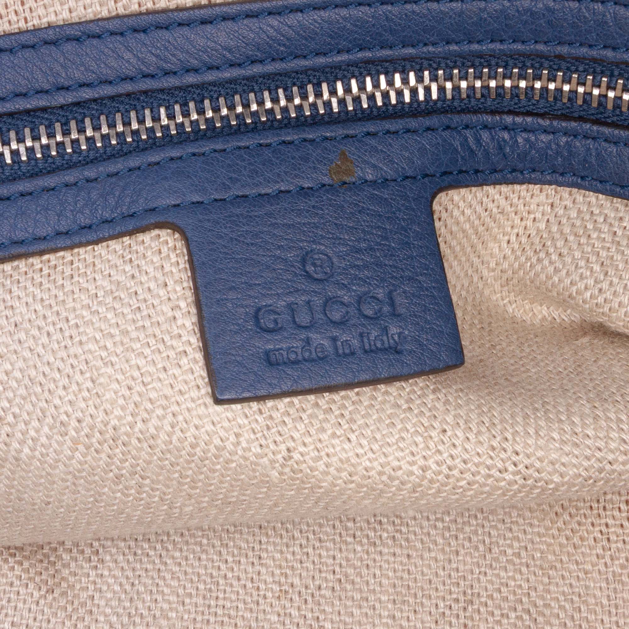 Large GG Canvas Icon Bit Satchel