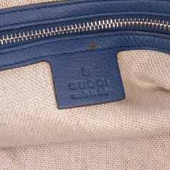 Large GG Canvas Icon Bit Satchel