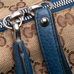 Large GG Canvas Icon Bit Satchel