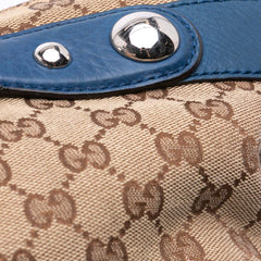 Large GG Canvas Icon Bit Satchel